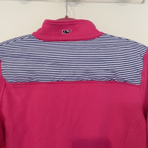 Vineyard Vines Hot pink 1/4 Zip Sweatshirt - Picture 4 of 8